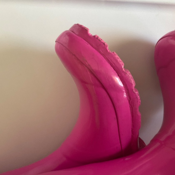 Original Kids Gloss Pink Hunter Boots kids size 4/5 women’s size 5 - Picture 14 of 16